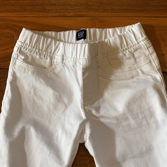Gap White Stretch Jegging Raw Hem Ankle Jeans in Girls Size 12 - Picture 3 of 4